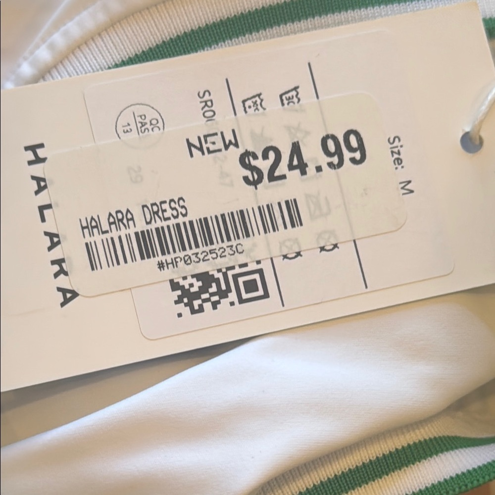 Halara White Tennis or Pickleball athletic dress, NWT size medium - Picture 8 of 8